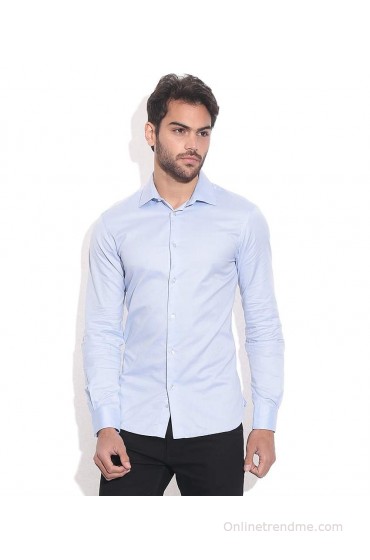 Celio Blue Casual Shirt